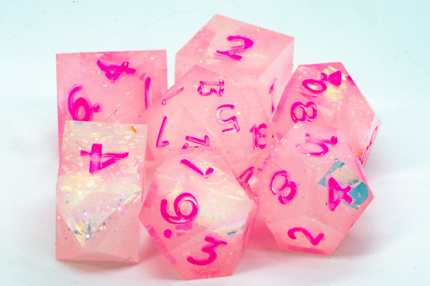 Dreamy opals 7 rpg dice set